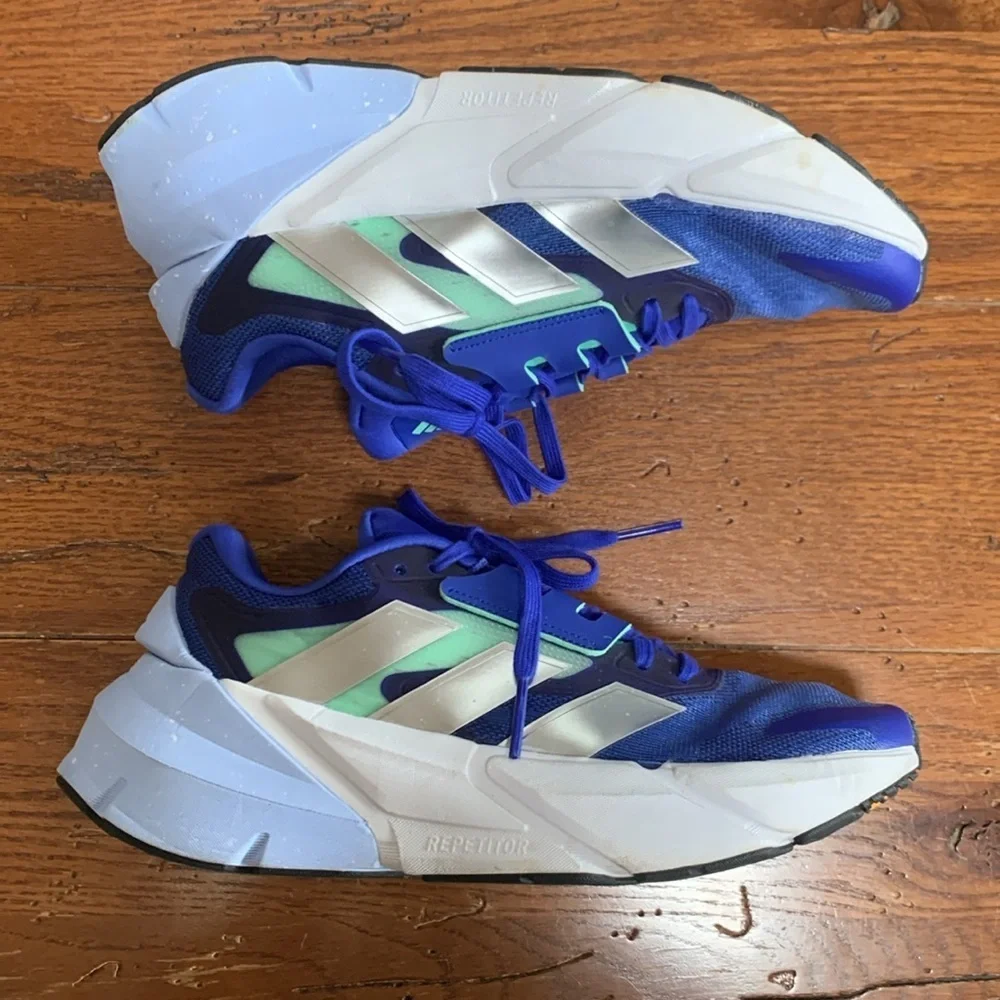 adidas adistar 2.0 Lucid Blue Silver Metallic Shoes Sneakers Men’s GV9121 Size 7
